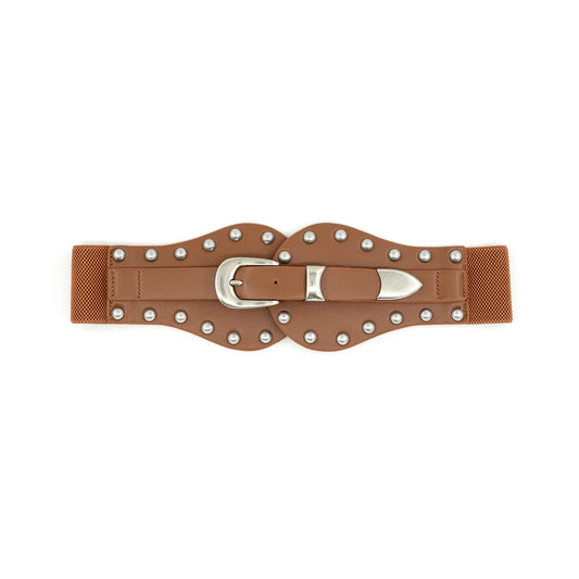 Wide Studded Belt