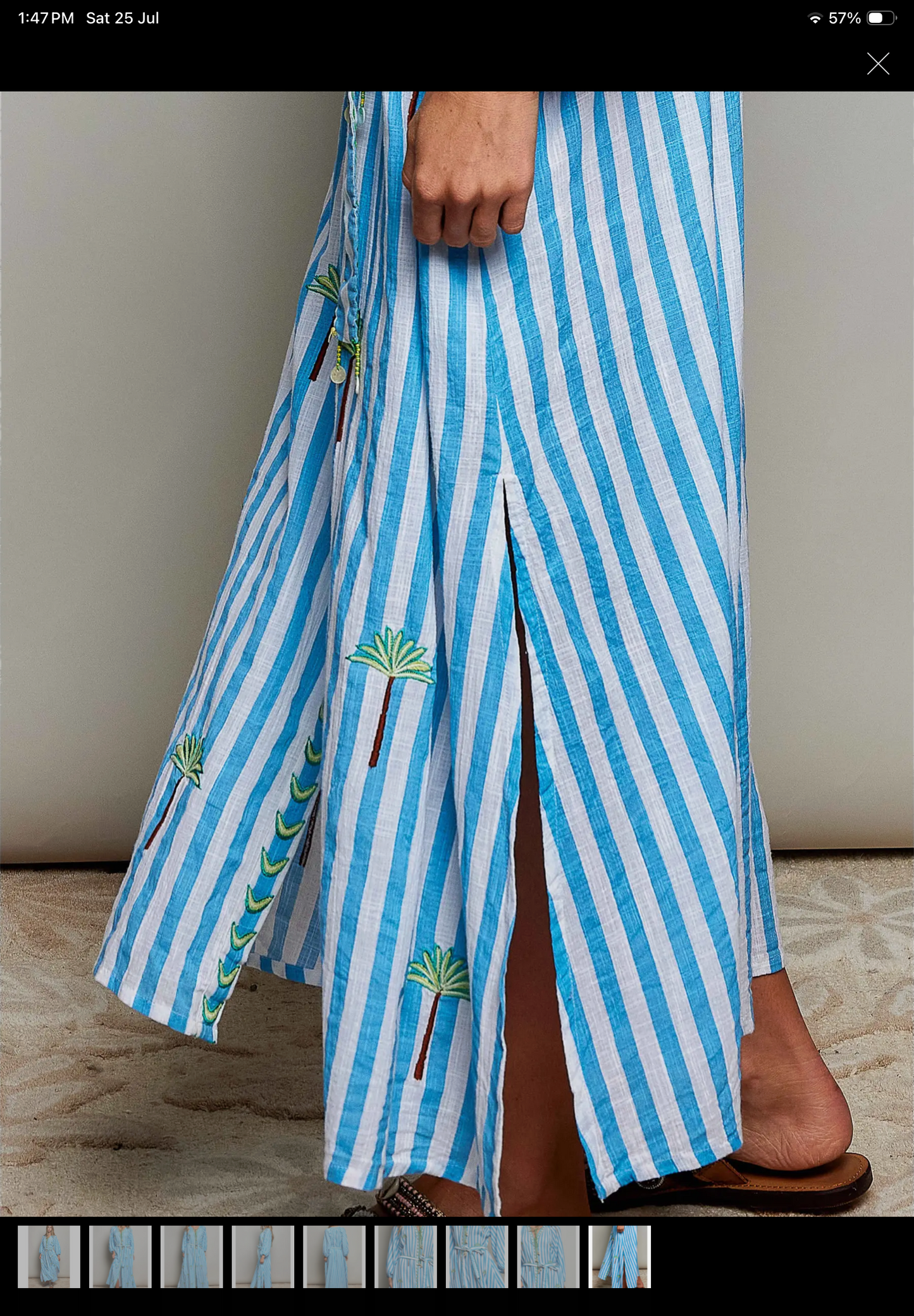 Blue & White Stripe Dress