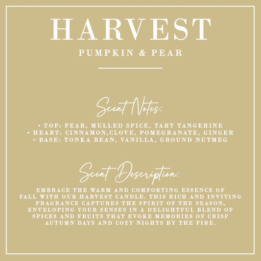 Harvest - Pumpkin & Pear Candle