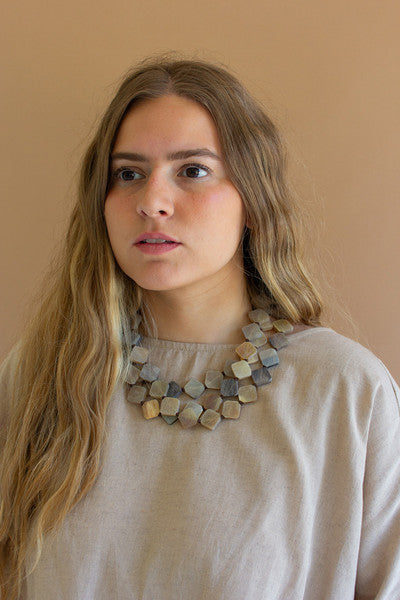 Multi Layer Light Horn Necklace