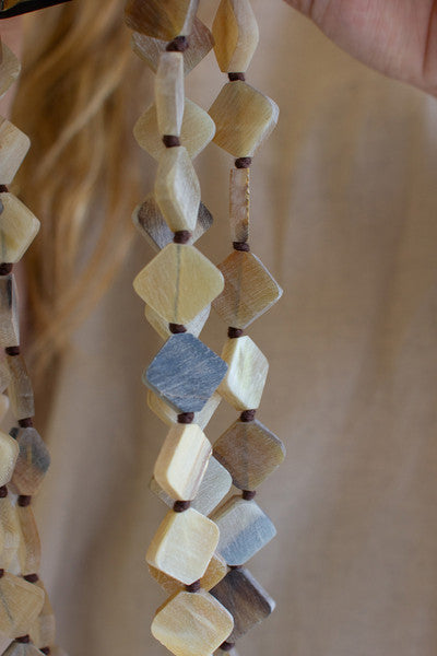 Multi Layer Light Horn Necklace