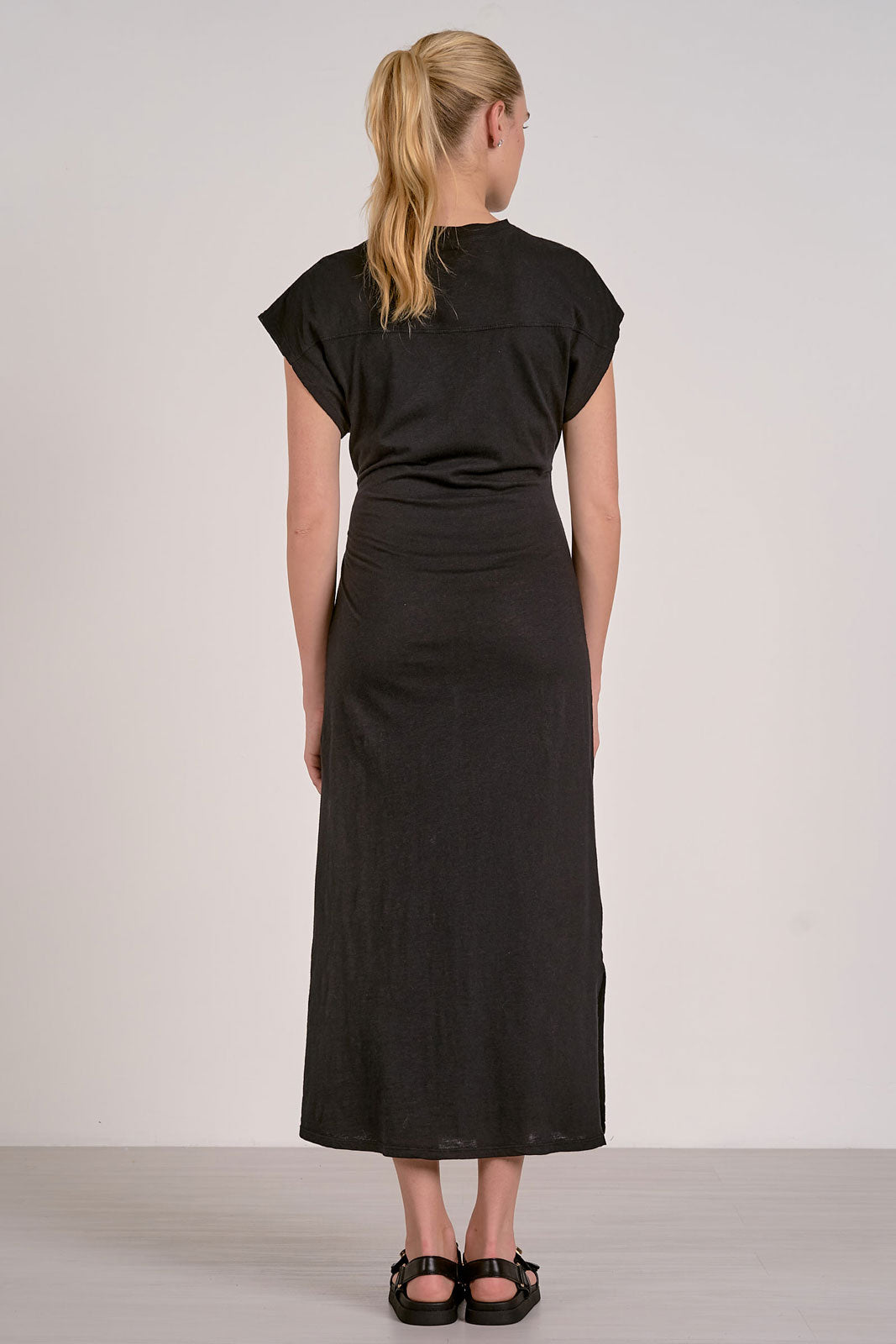 Midi Dress with Side Tie