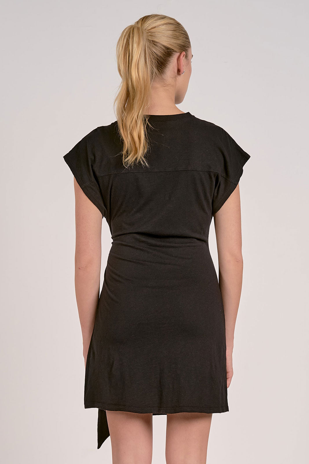 Black Side Tie Dress