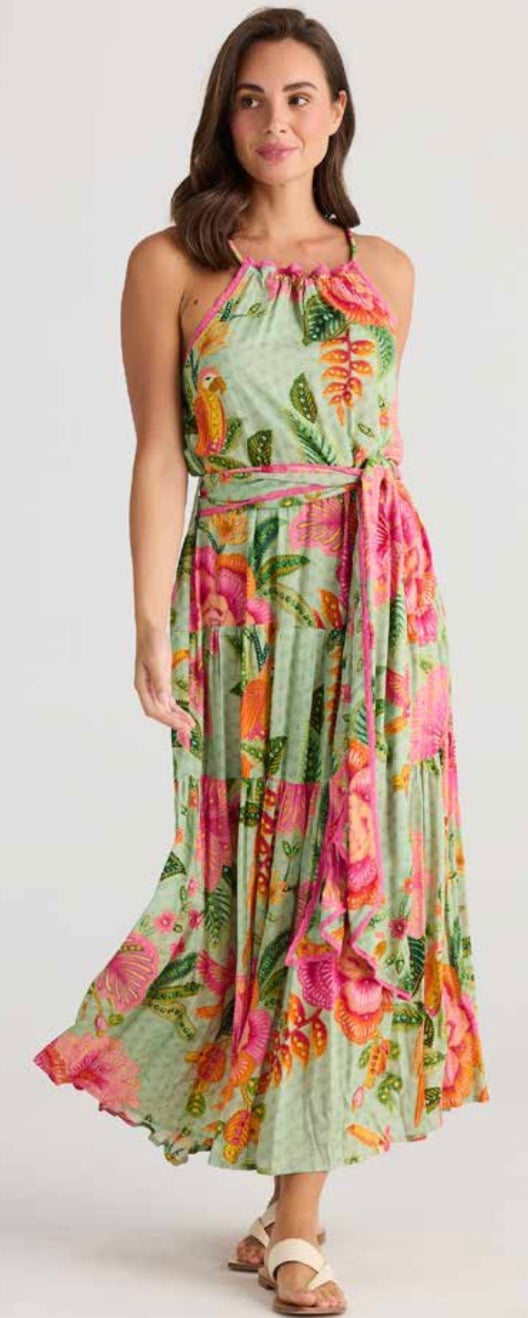 Tropical Print Sundress