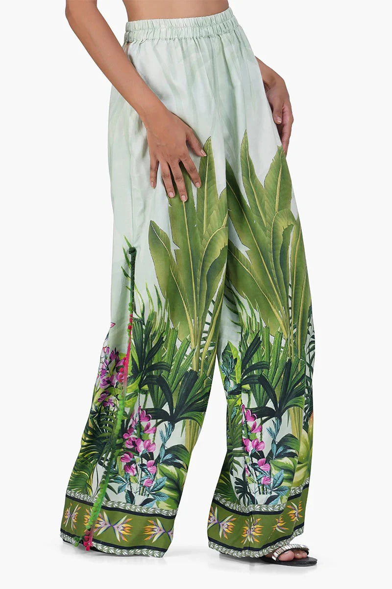 Tropical Print Pant