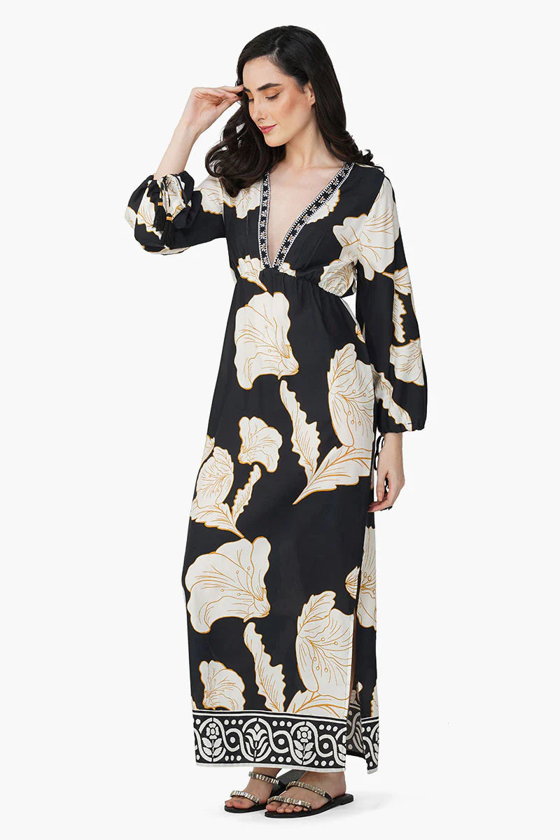Black & White Print Dress