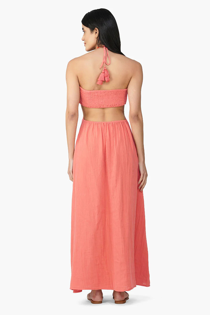 Coral Maxi Dress