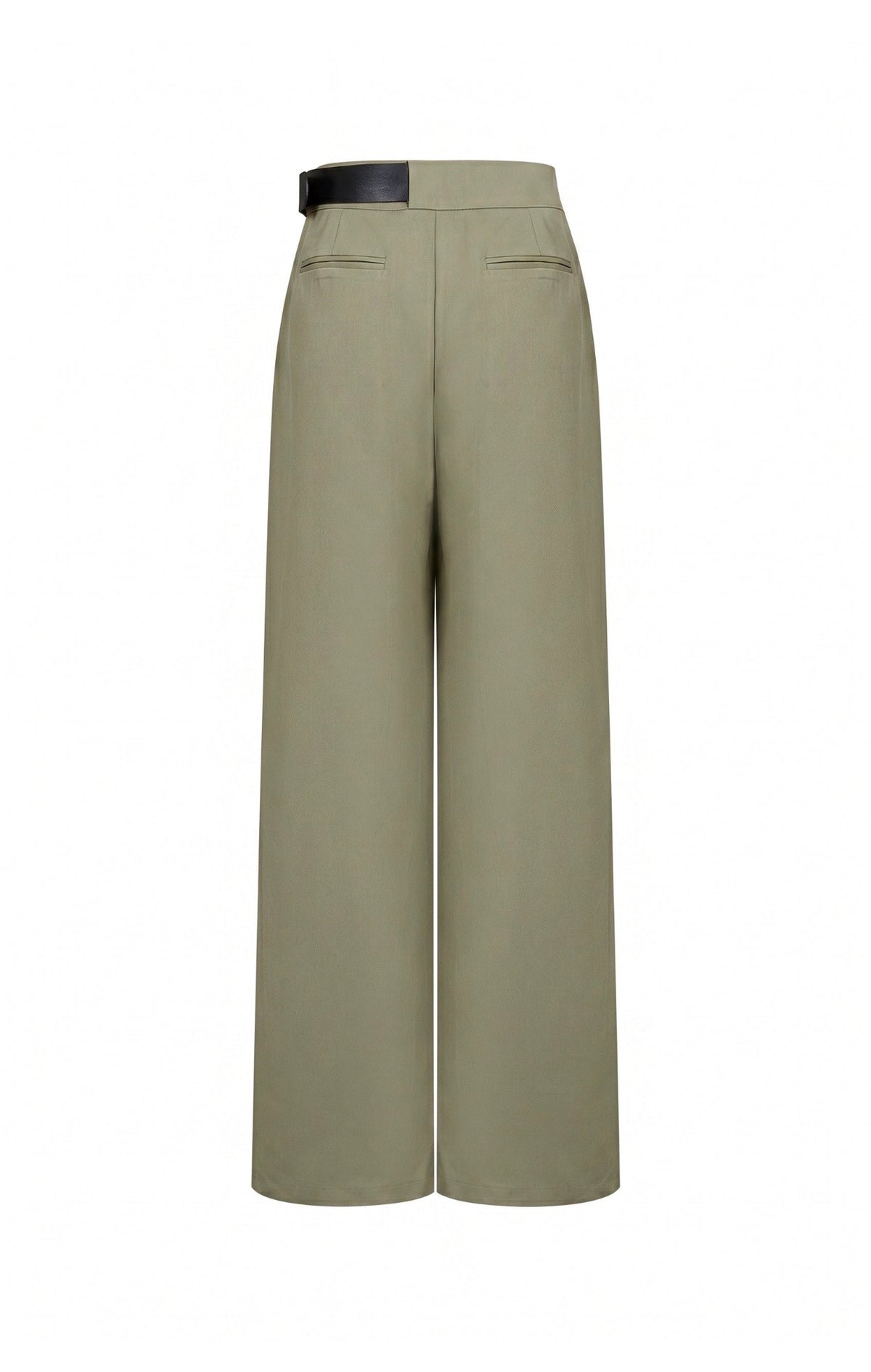 Olive Pants with Belt