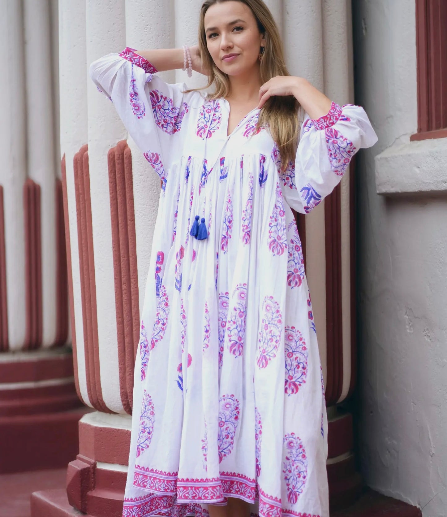 Indian Hand Block Print Cotton Dress