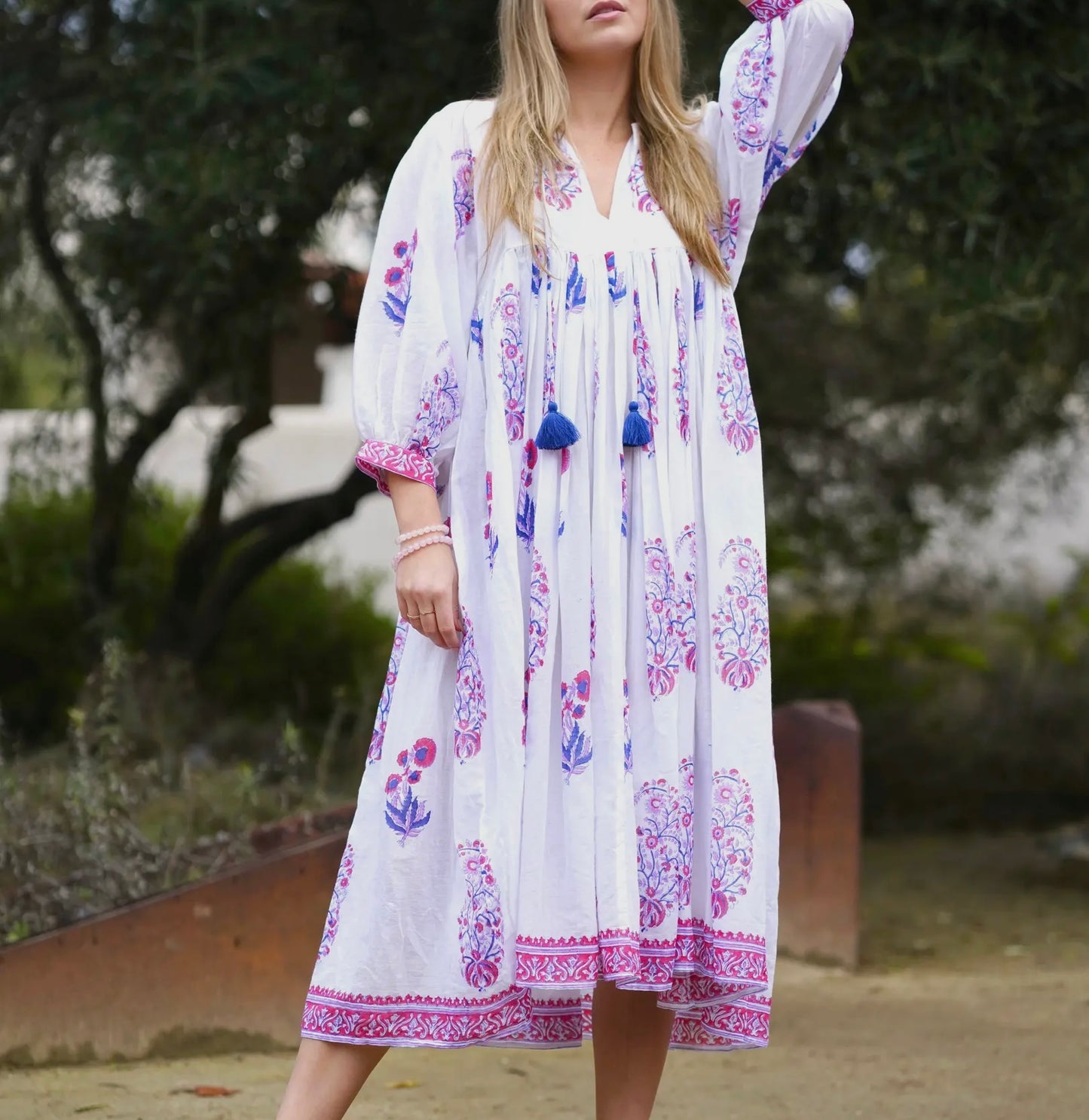 Indian Hand Block Print Cotton Dress