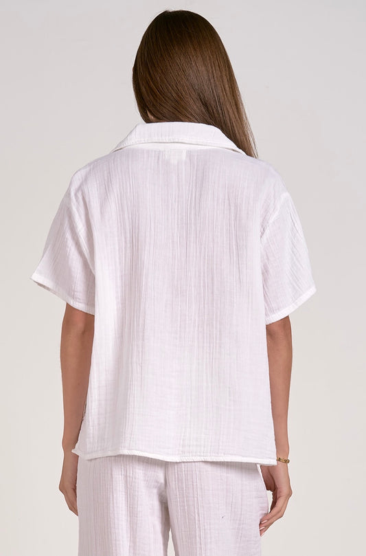 White Gauze Top