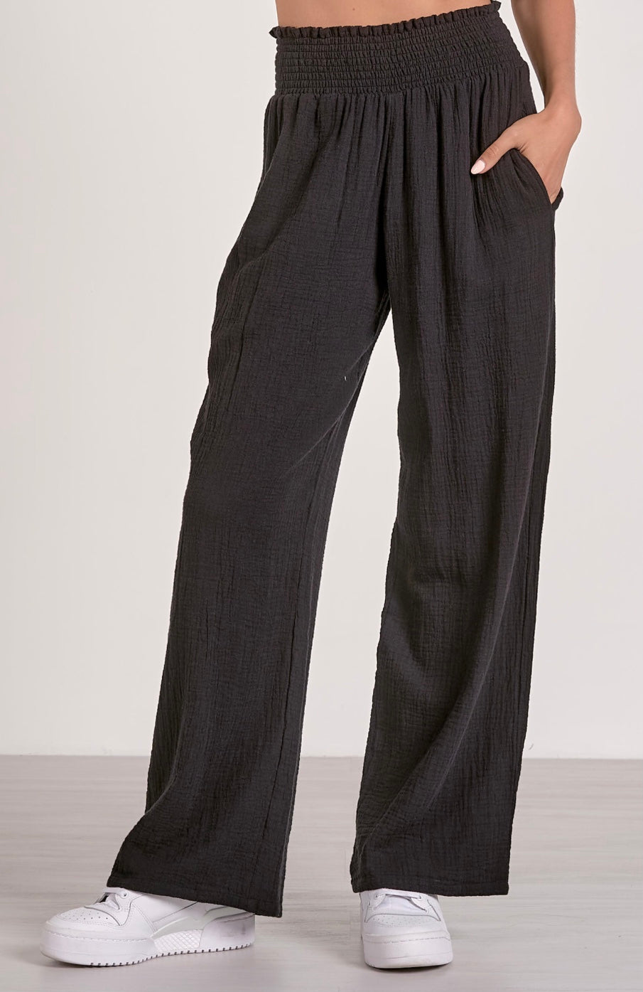 Black Gauze Pants