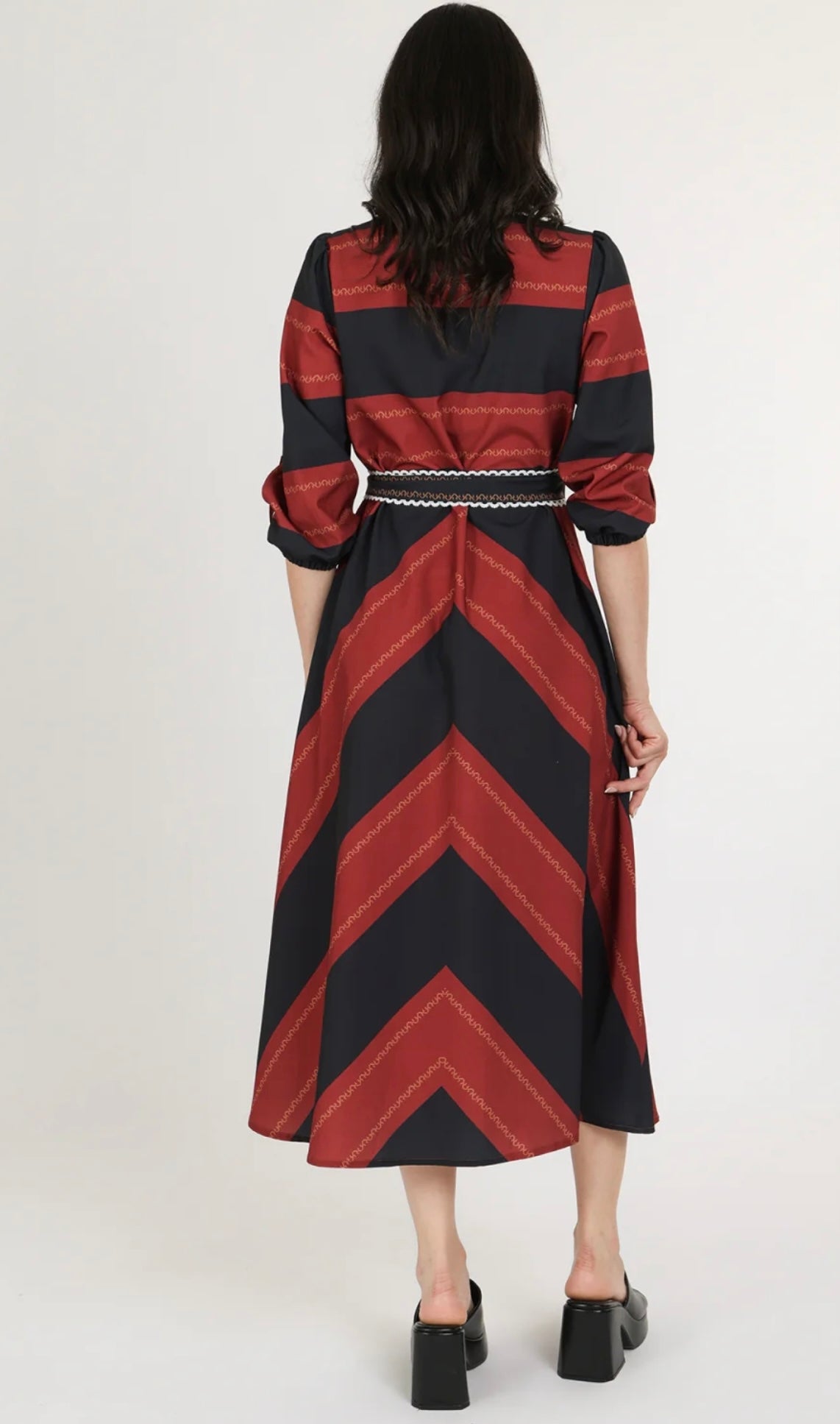Black & Red Stripe Dress