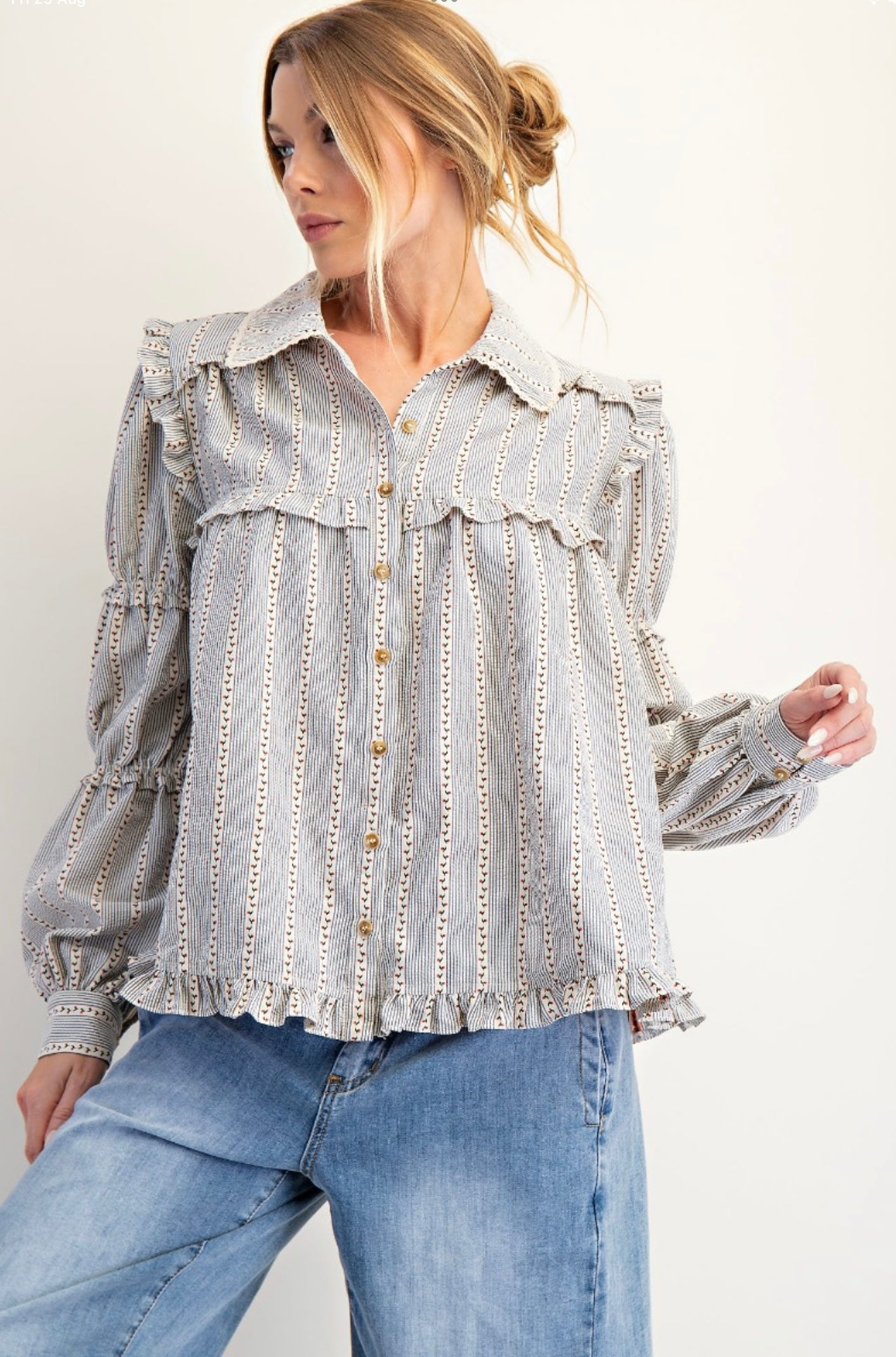 Navy Stripe Shirt