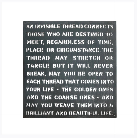 Metal Sign - Invisible Thread