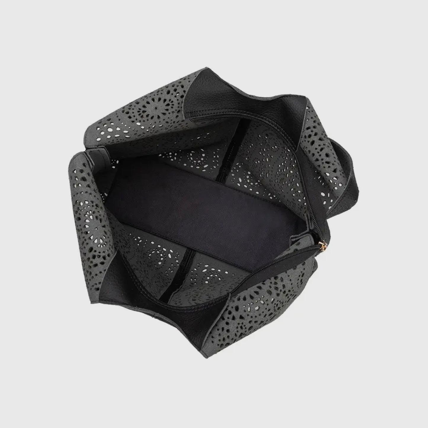 Black Laser Cut Bag