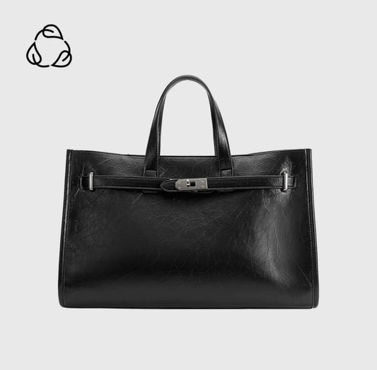 Vegan Leather Tote Bag - 2 Colors