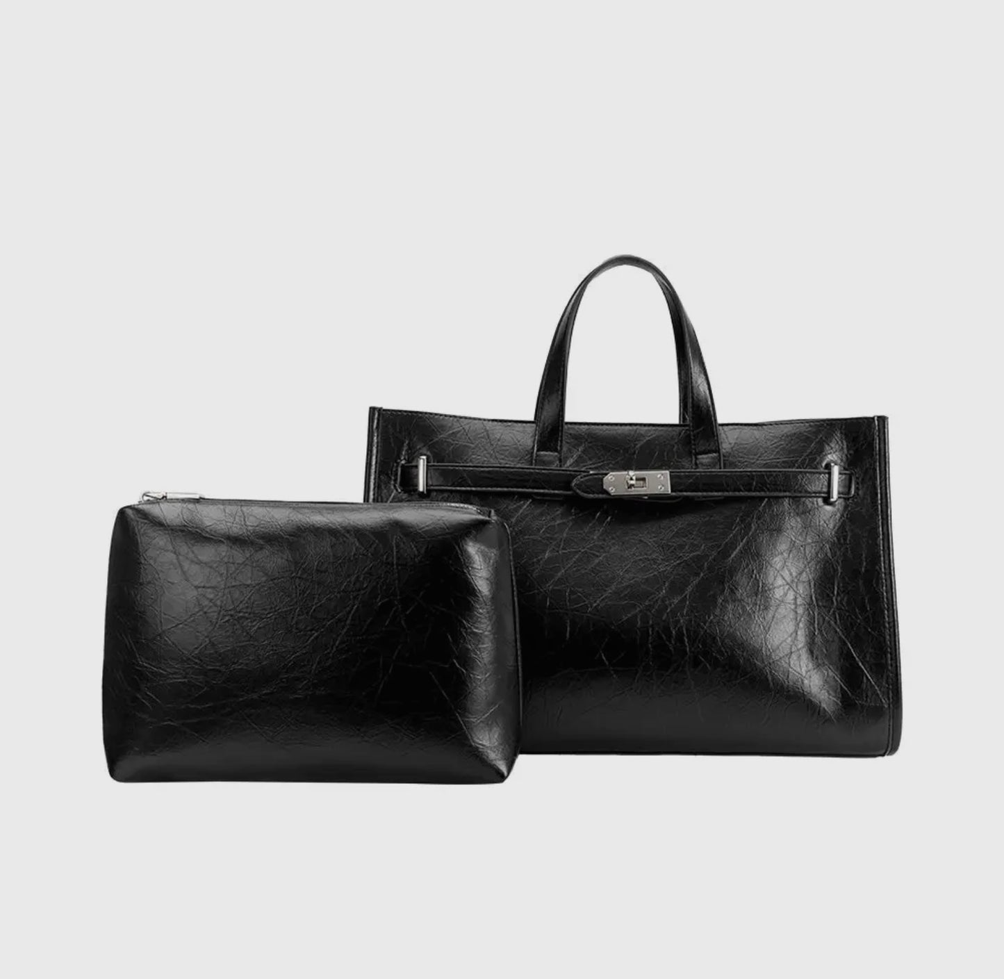 Vegan Leather Tote Bag