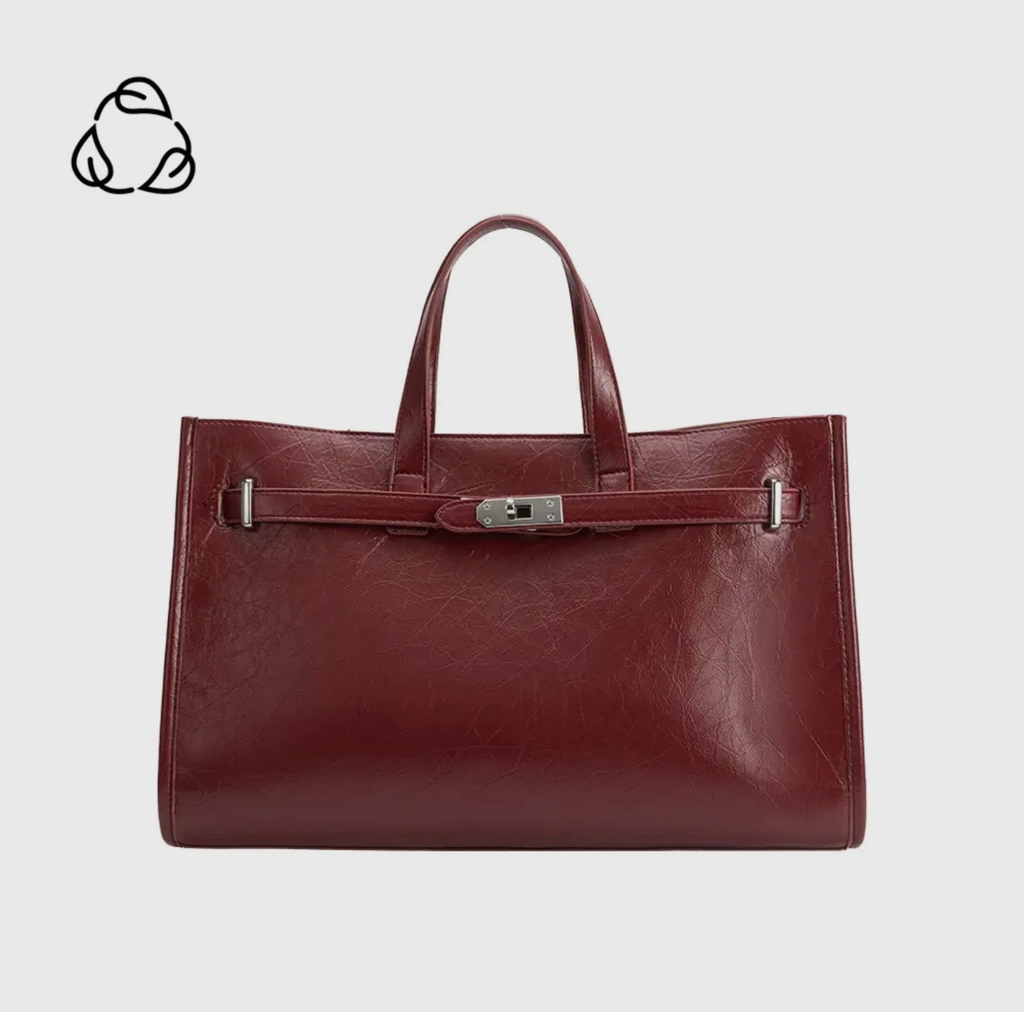 Vegan Leather Tote Bag