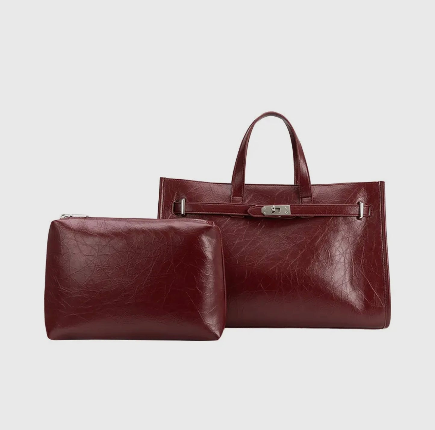 Vegan Leather Tote Bag