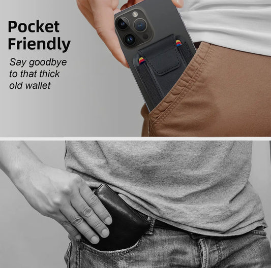 Leather Magnetic Wallet & Tracker