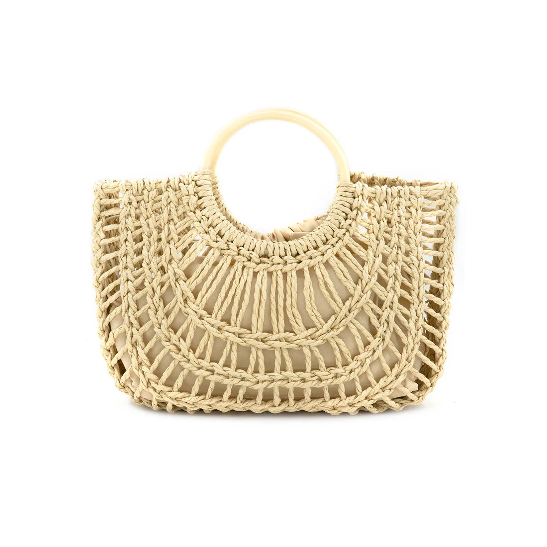 Natural Raffia Handbag