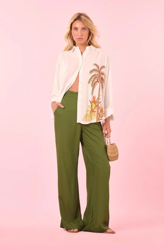 White Aloha Shirt