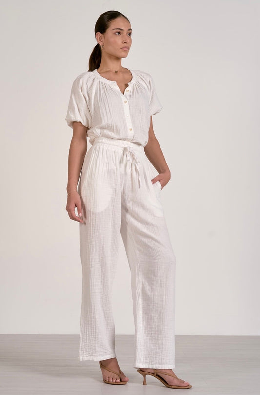 White Gauze Pants