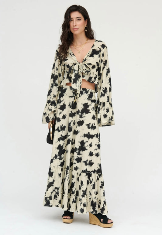 Maxi Skirt - Black & White