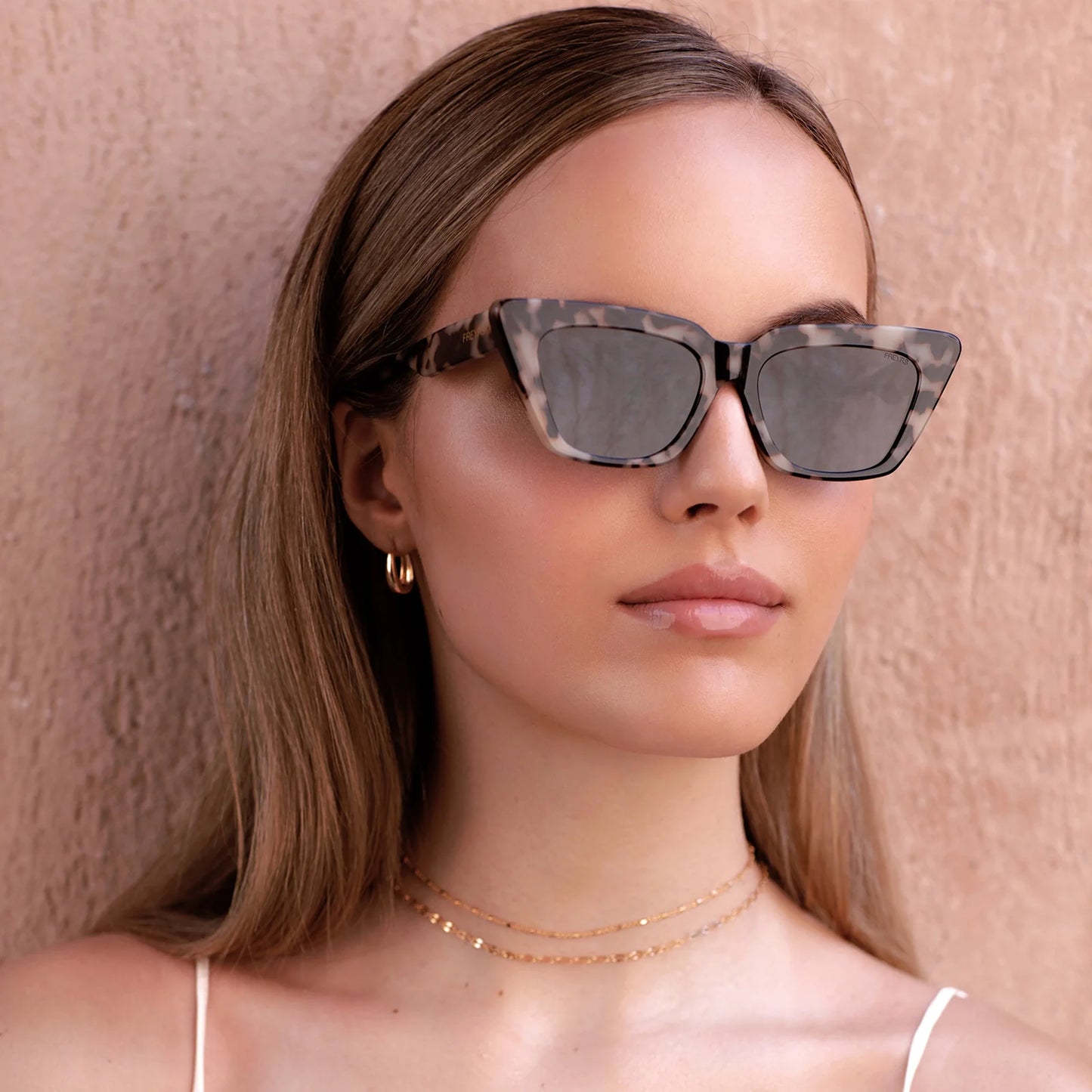 Milky Tortoise Cats Eye Sunglasses