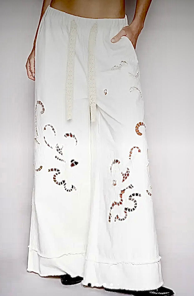 Eyelet Pant