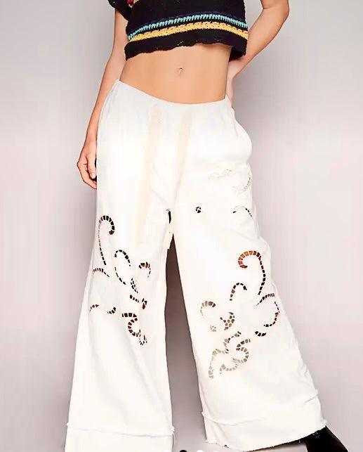 Eyelet Pant