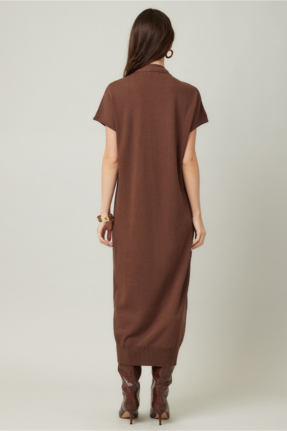 Brown Button Up Dress/Cardigan