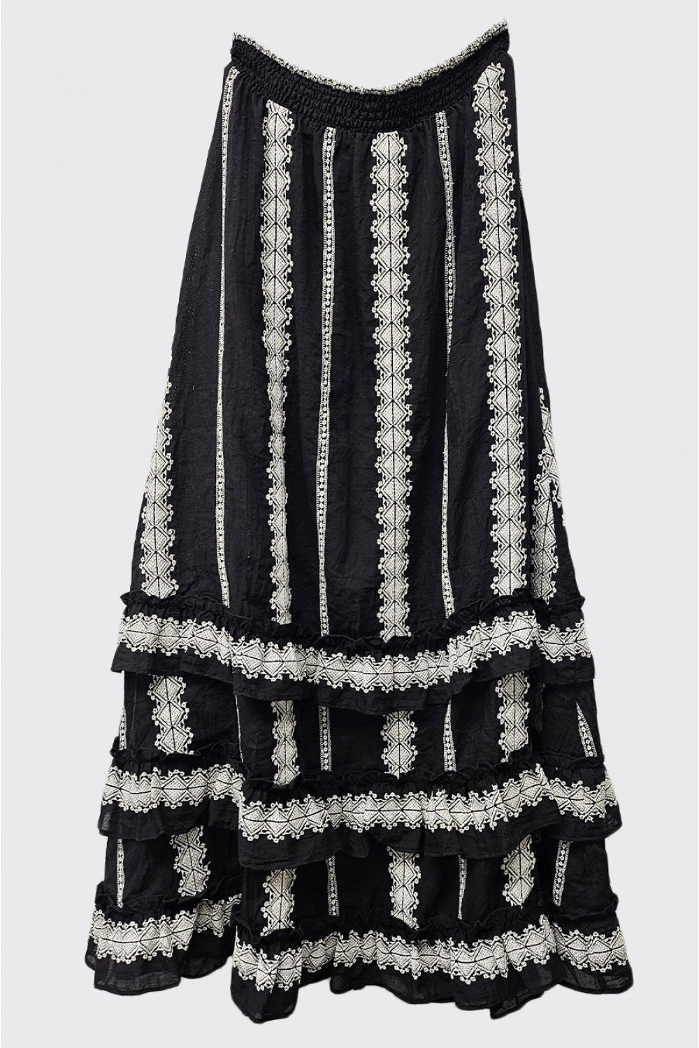 Black & White Ruffle Skirt