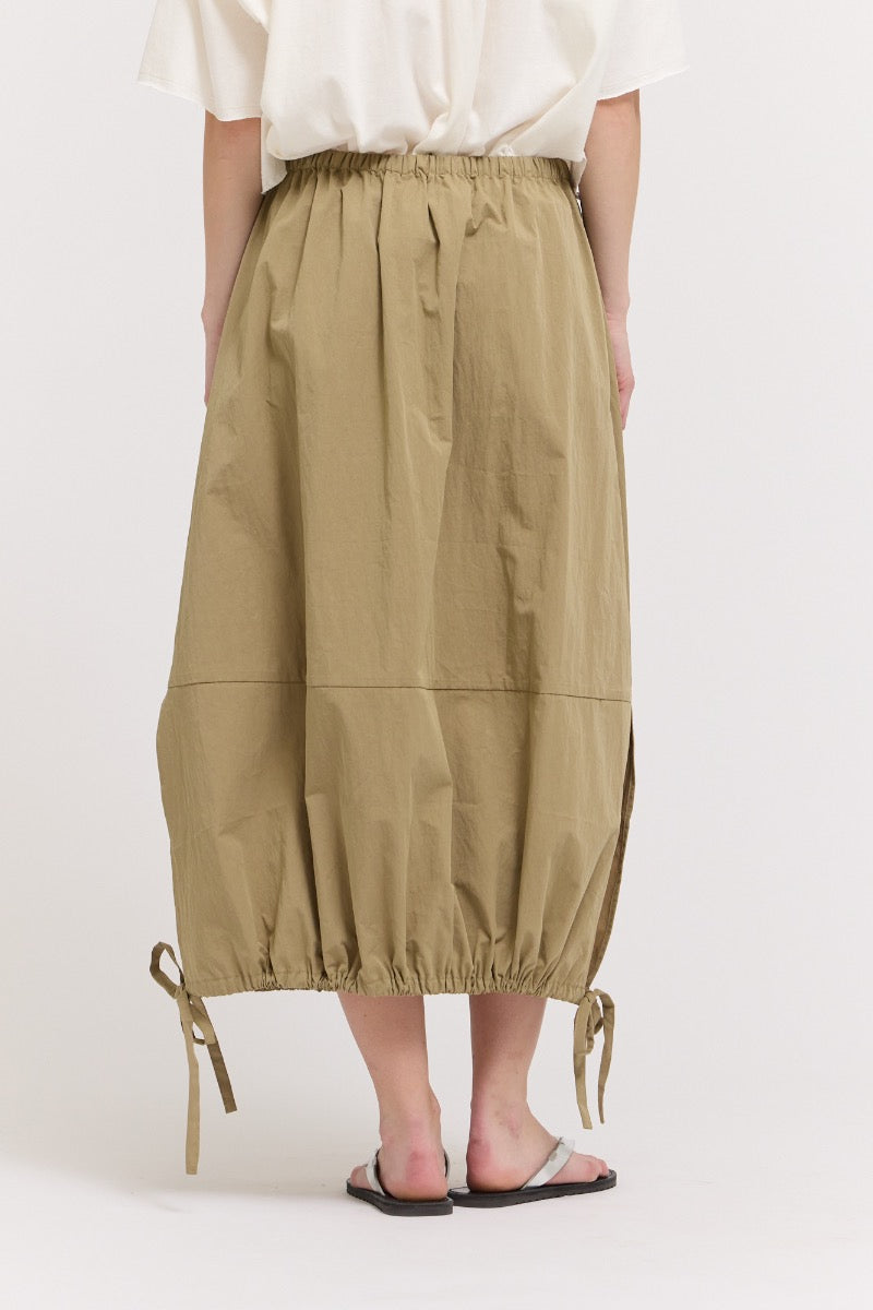 Khaki Parachute Skirt