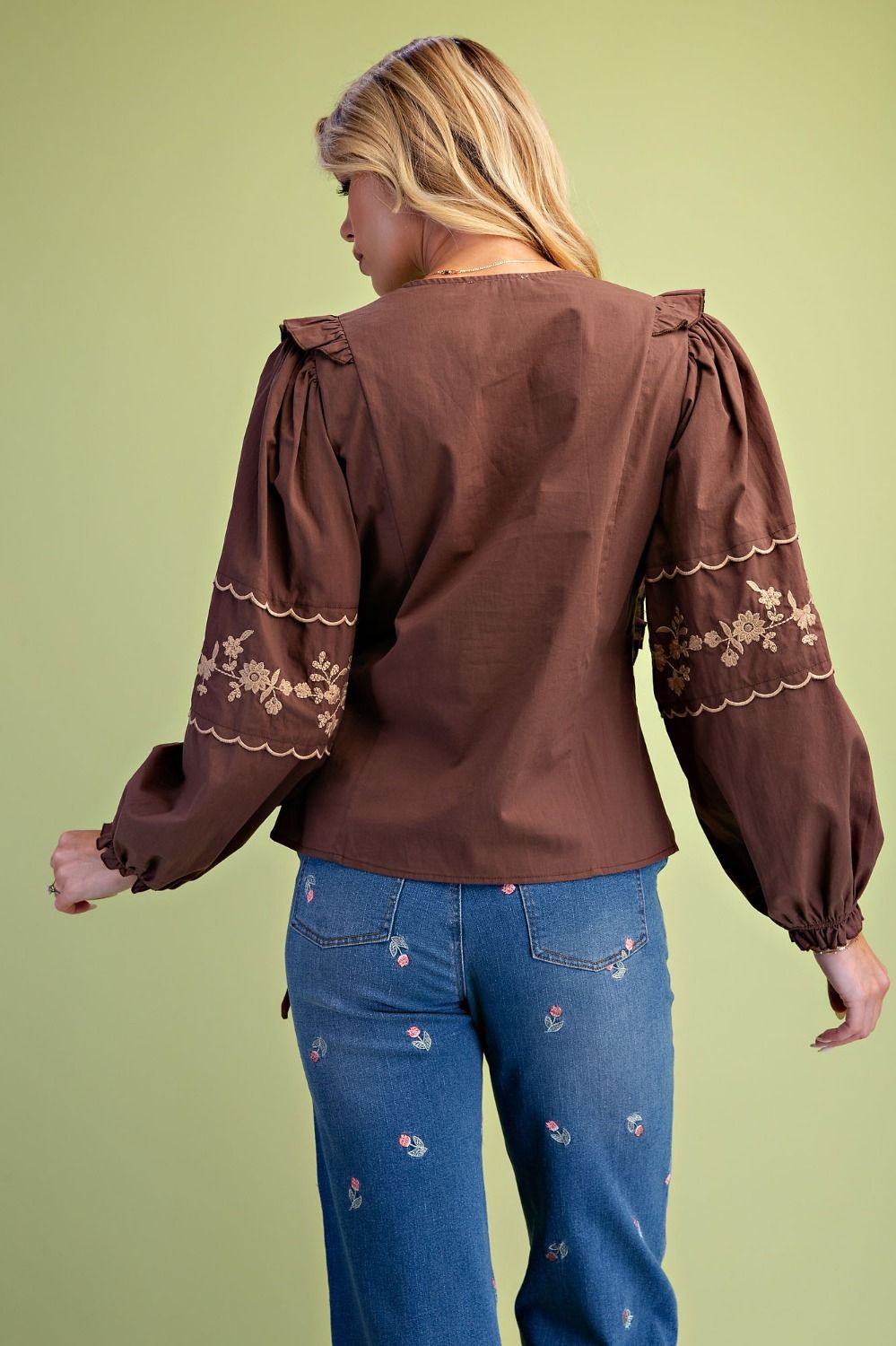 Brown & Cream Wrap Shirt