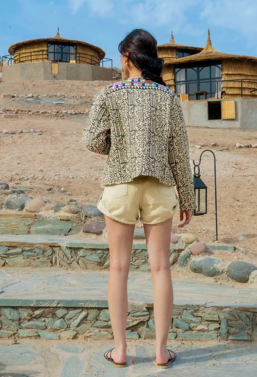 Boho Print Quilt Jacket