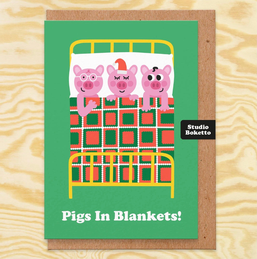 Pigs in Blanket Christmas Card