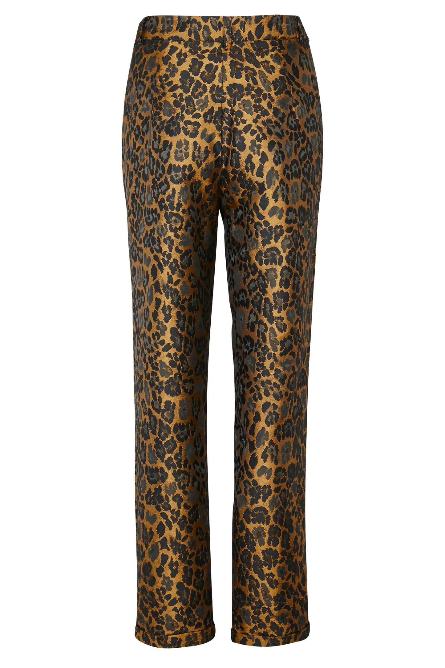 Leopard Jacquard Print Pants