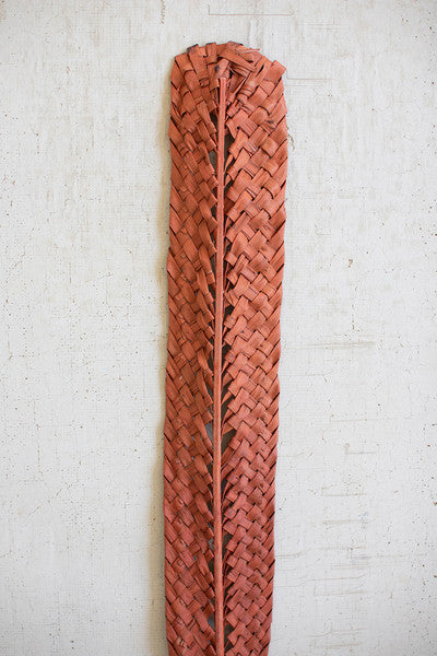 Woven Palm Leaf - Coral