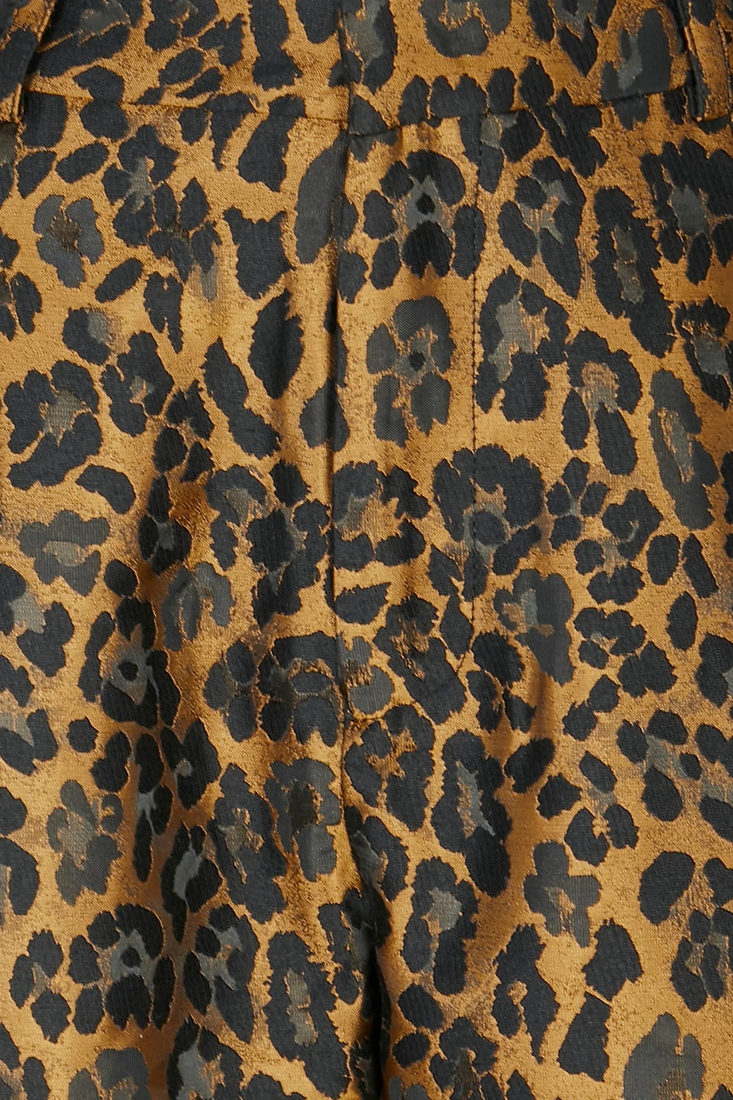 Leopard Jacquard Print Pants