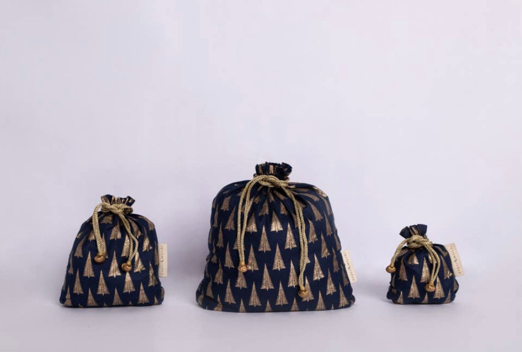 Sustainable Gift Wrap - Large Drawstring Bag