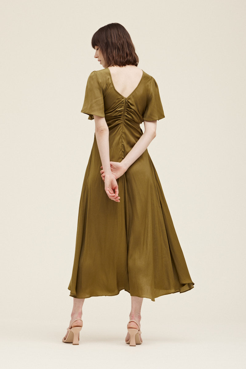 Green Silk Dress