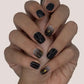 Black Galaxy Stick on Gel Nails