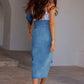 Denim Wrap Skirt