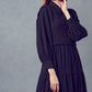 Black Tiered Dress with Sweater Vest