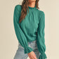 Sweater with frill detail on cuff