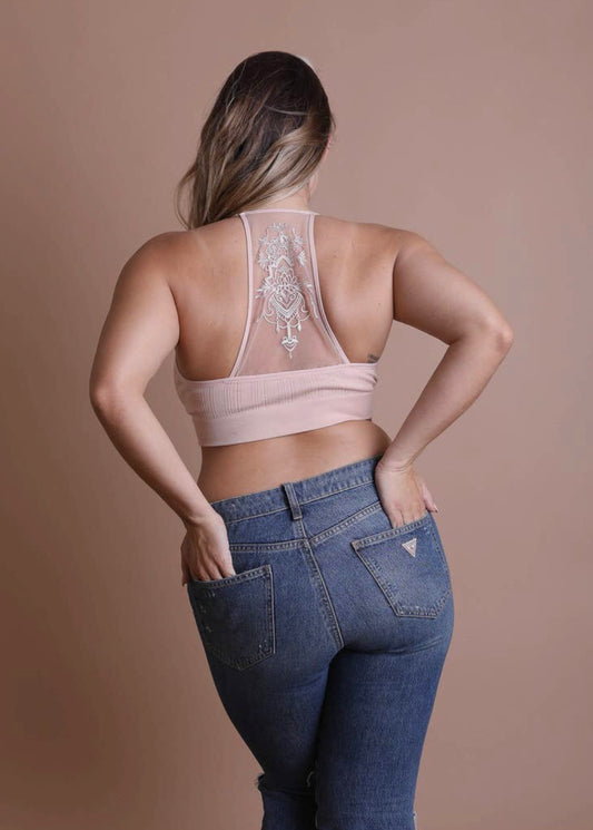 Lotus Bralette Blush