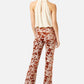 Tan Velvet Embroidered Pant