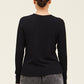 Ribbed Long Sleeve Tee with Pocket